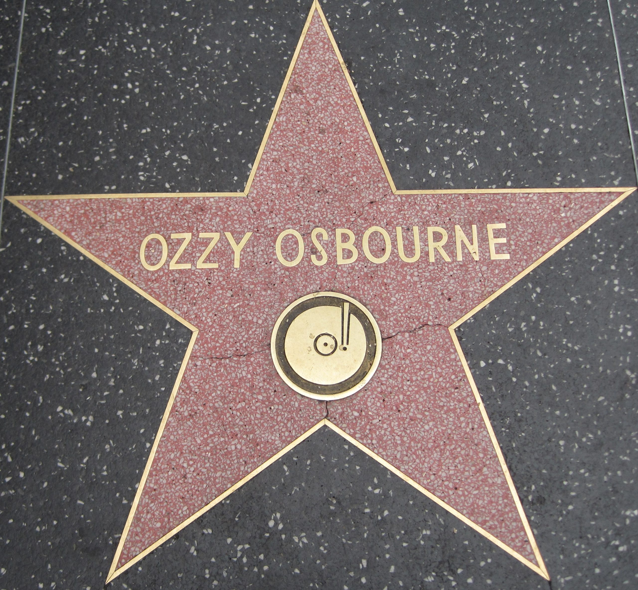 Ozzy Osbourne's Star at the Hollywood Walk of Fame